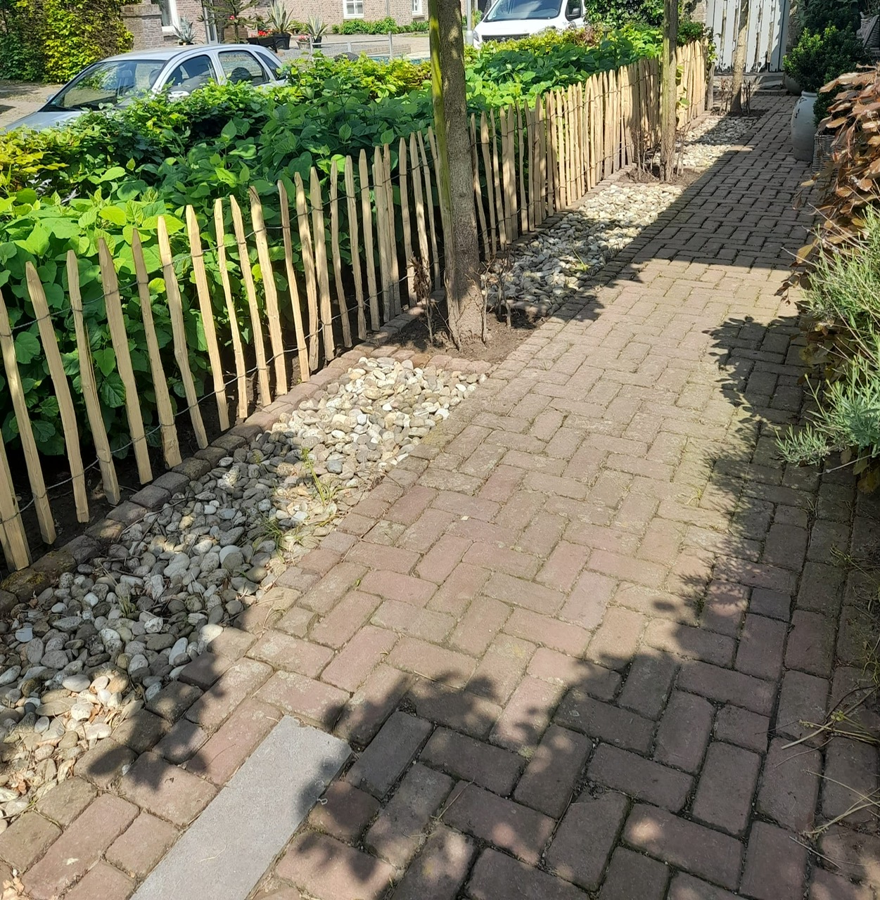 Kastanje hekwerk voor tuin en erf van Houthandel Smets