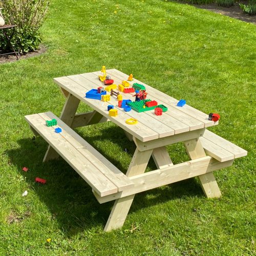 houten kinder picknicktafel voor in tuin