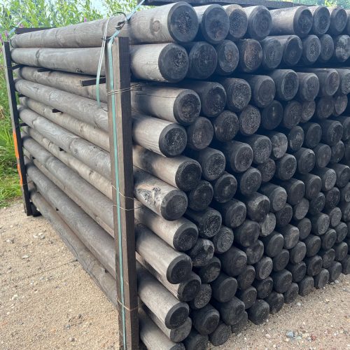 DURA2 palen kopen duurzame houten palen geïmpregneerde palen palen voor schutting palen voor pergola geschilde palen gefreesde palen