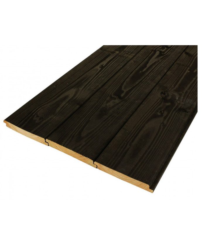 Douglas sponningplank zwart