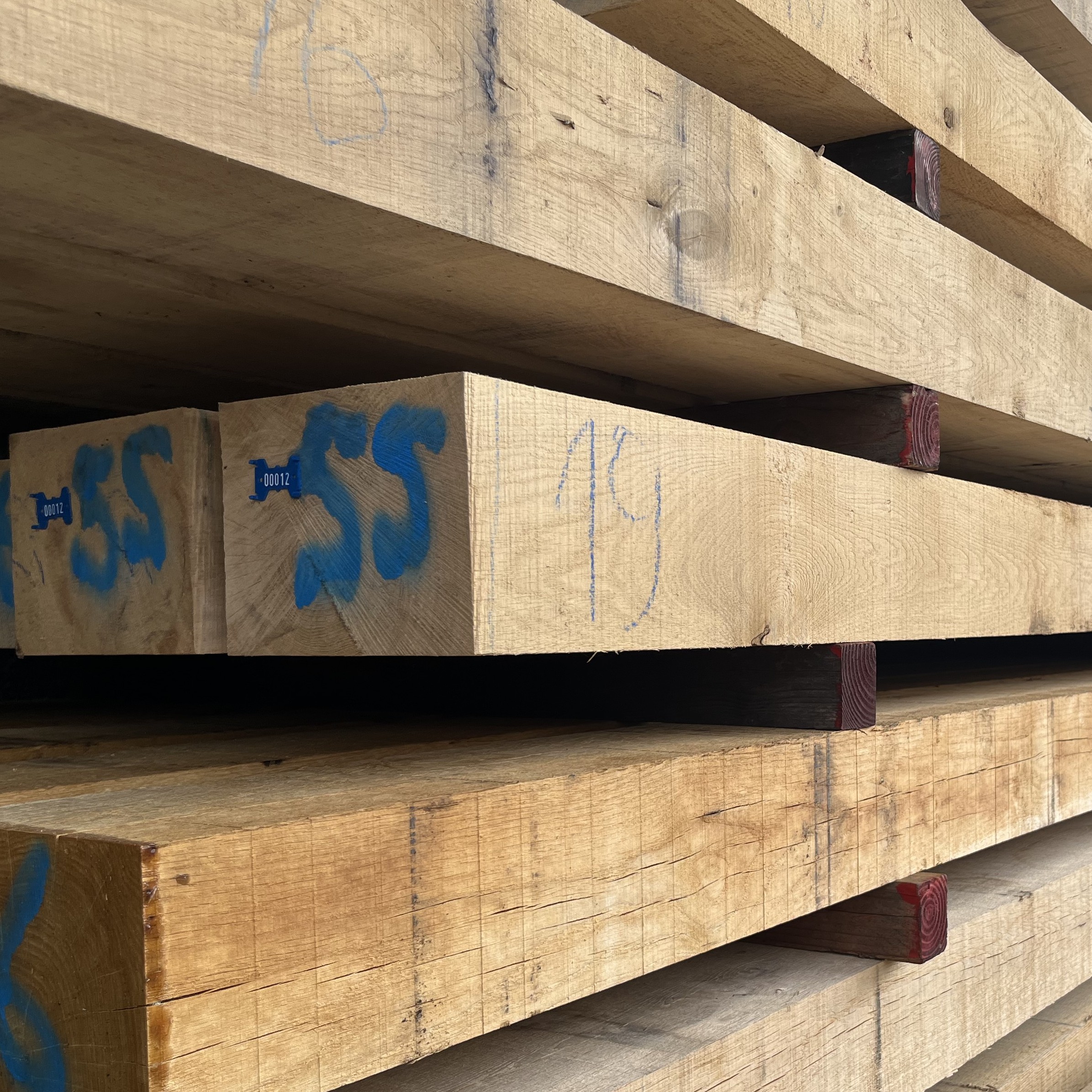 Houthandel Smets, Eiken bezaagd